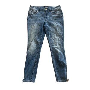 White House Black Market Skinny Ankle Jeans Mid-Rise Everyday Soft Denim Size 6